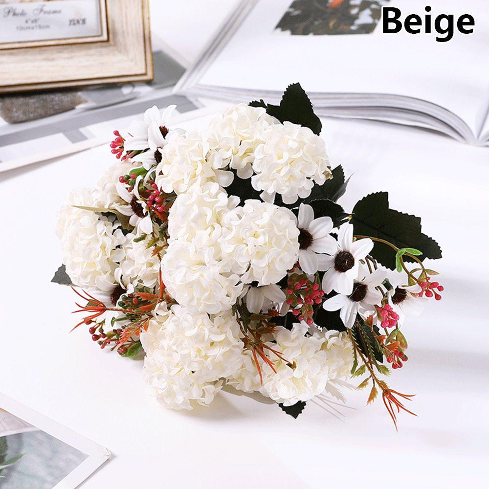 Декор Сделай сам Поделки Украшение дома Гортензия Пион Искусственный цветок Искусственный букет Ретро Шелковая роза