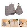 Wool Felt Sauna Set Hat Russian Pad Breathable Bath Shower Cap Men Women Protective Hair Cover Bathroom Accessories