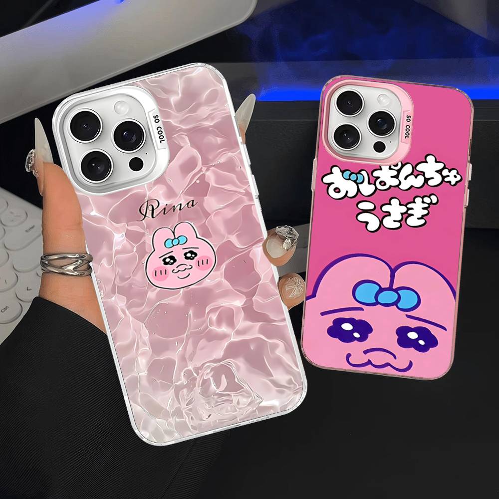 Интересные O-Opanchu Мультяшные U-Usagi Чехлы для Телефона Для IPhone 17 16e 15 14 13 12 11 Plus Pro Max ProMax Цветные Чехлы