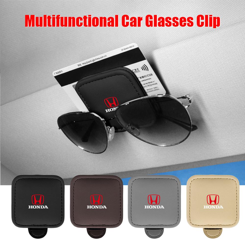 Car Sun Visor Glasses Clip Ticket Holder Sunglasses Fixed Clips For Honda Civic Accord Hrv City Jazz CR-Z Element Insight MDX XL0