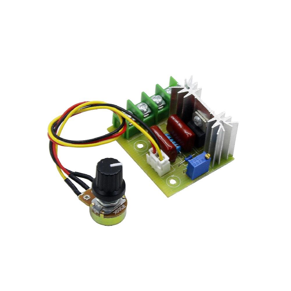 AC 110V 220V 2000W Высокомощный SCR Регулятор напряжения Диммер Контроллер скорости двигателя