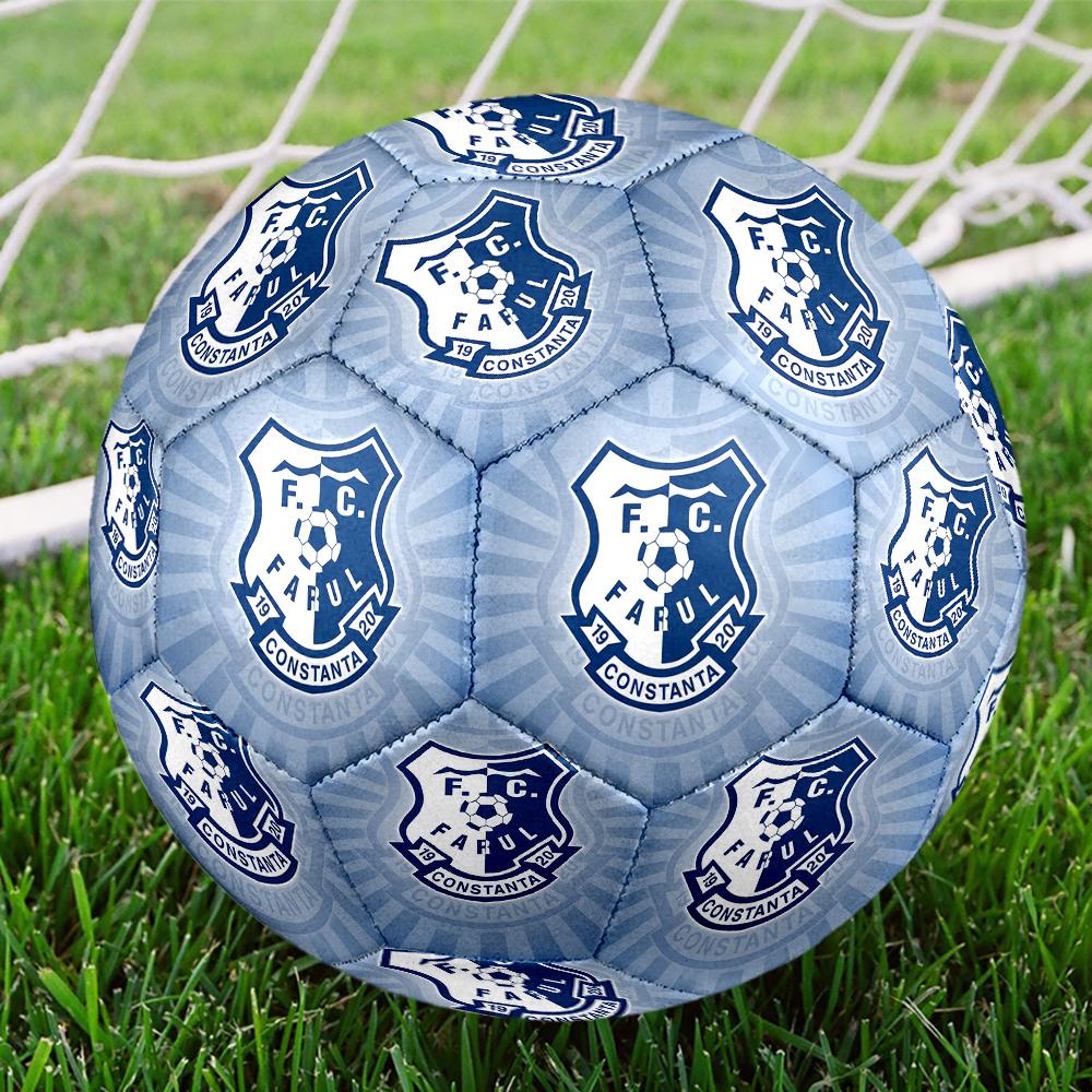 Farul FC Soccer Ball, colorful, suitable for all ages, machine-stitched, PVC material, competition grade, durable and high bounce