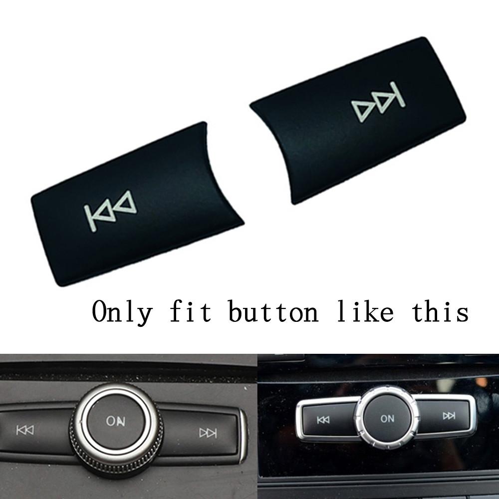 Car Console Volume Knob Button Cover CD Panel Multimedia Switch Button Sequins Sticker For Mercedes Benz C E GLK W204 W212 X204