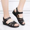 Women Sandals Summer Shoes 4cm Heels Sandals for Wedges Casual Pu Platform Shoes Wholesale 2025