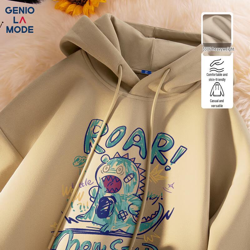 Толстовка мужская с капюшоном GENIOLAMODE с граффити монстра