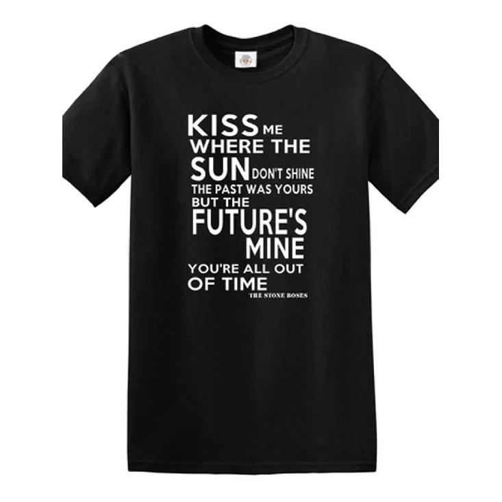 The Stone Roses T Shirt Mens She Bangs Drums Song Lyrics Music Top