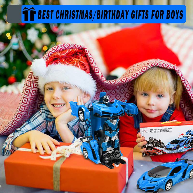 1:18 автомобилей-трансформеров с дистанционным управлением, деформирующийся одной кнопкой, робот-машинка, игрушки для детей 3-11 лет