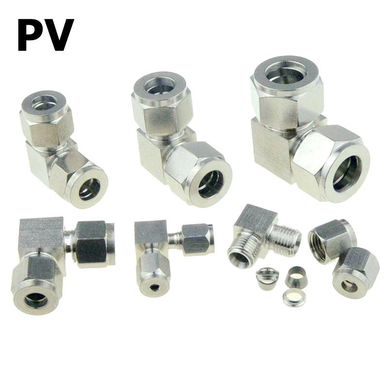 SUS 304 Compression Ferrule Pipe Fitting 6mm 8 10 12mm Conversion Adapter 1/4 1/2 Tube Stainless Steel Coupler Connector YDF-LOK