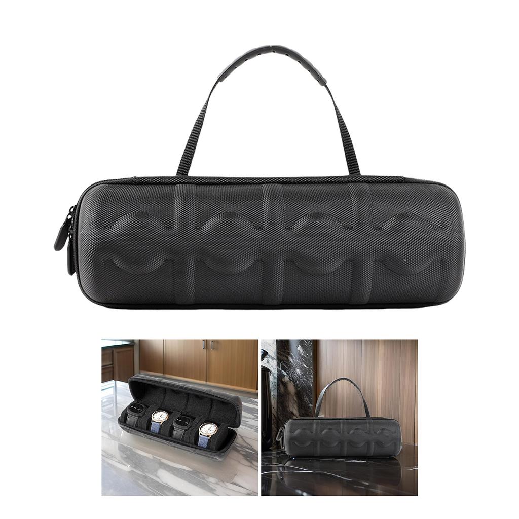 Мужской портативный органайзер для часов с 5 слотами, прочный дорожный футляр для часов с подушкой