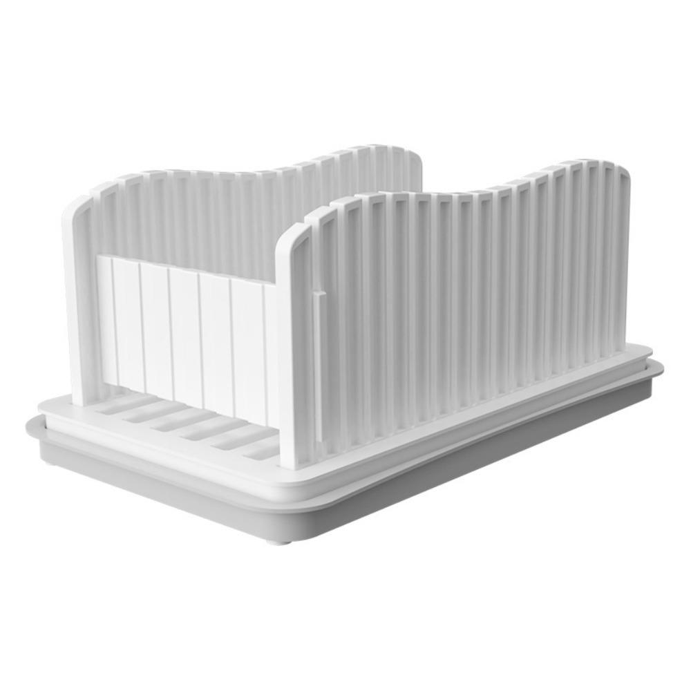 with Bread Crumb Tray Toast Slicer Adjustable Width Bread Slicing Plate Manual Bread Slicer Loaf