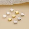 Copper Plated 18K Heart Spacer Beads for DIY Jewelry - Bracelet & Necklace Accessories