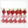 6pcs Multicolor Red Gold Christmas Hanging Decoration Candy Xmas Ornament Ball Xmas Baubles