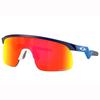 Oakley Sunglasses Matte Navy Frame Prizm Ruby 123mm Men's 0OJ9010, (Front), Lens,