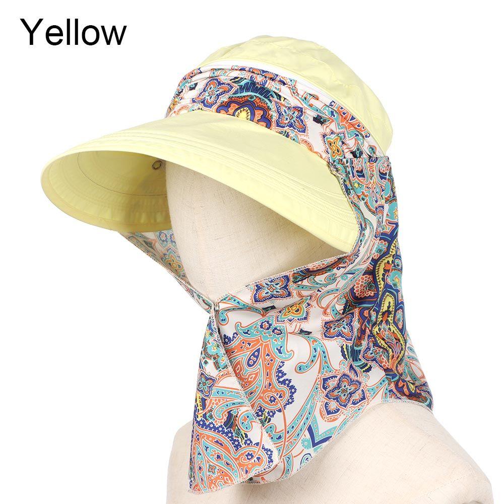 Летняя складная портативная кепка для верховой езды на открытом воздухе, пляжная кепка, солнцезащитный козырек, кепка с защитой от ультрафиолета, кепка с цветочным принтом