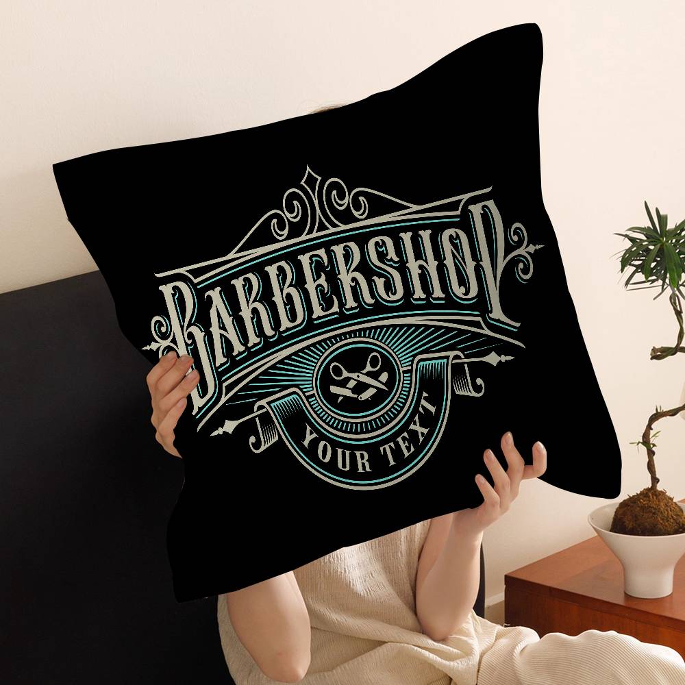 Barber Shop Stitch Lucky Dragon Pillow Cover Sofa Cushion Cover Home Room Decoration Children Gift