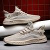 Men's Shoes Summer New Casual Shoes Fashion Outdoor Breathable Fly-woven Mesh Shoes Trendy Sports Running Shoes