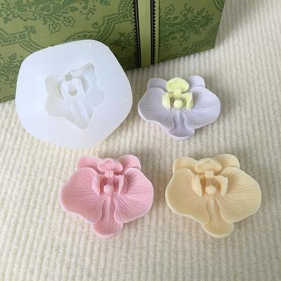 3D имитация орхидеи силиконовая форма кухонный инструмент для выпечки роза цветок фаленопсис помадка шоколадное желе торт декор гипсовая форма