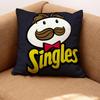 Подушка Pringles Премиум Комфорт Двусторонняя Наволочка - Дизайн "Два в Одном" для Любой Комнаты и Салона Автомобиля