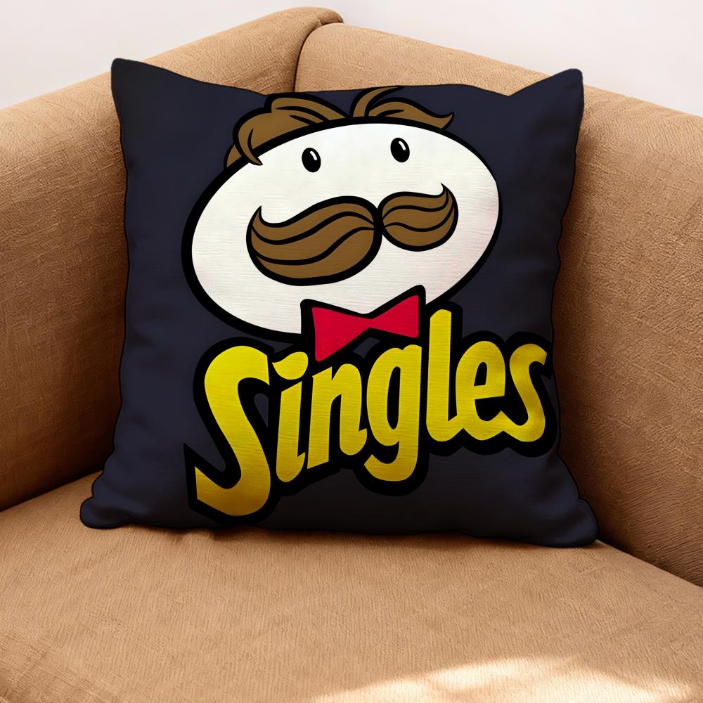 Подушка Pringles Премиум Комфорт Двусторонняя Наволочка - Дизайн "Два в Одном" для Любой Комнаты и Салона Автомобиля