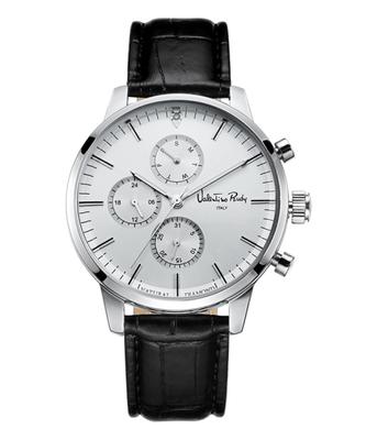 [VALENTINO RUDY] Мужские кожаные наручные часы VALENTINO RUDY с натуральным бриллиантом VR6567A-WTBK