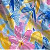 Women's Summer Short Sleeve Top Light Elegant Floral Tee, Soft Skin-friendly Fabric, Versatile for Commute, City Walks & Daily Casual Wear