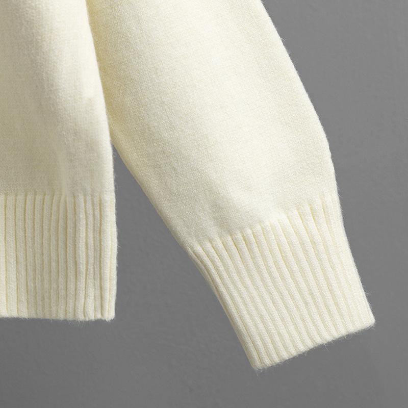 GMXIA Women's Autumn and Winter Semi-high Neck Twisted Knit Set, Casual Sweater, Pullover, Two-piece Set