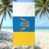 Пляжное полотенце из микрофибры с морским дизайном, большого размера, впитывающее, быстросохнущее, двустороннее, велюровое, банное полотенце, полотенце