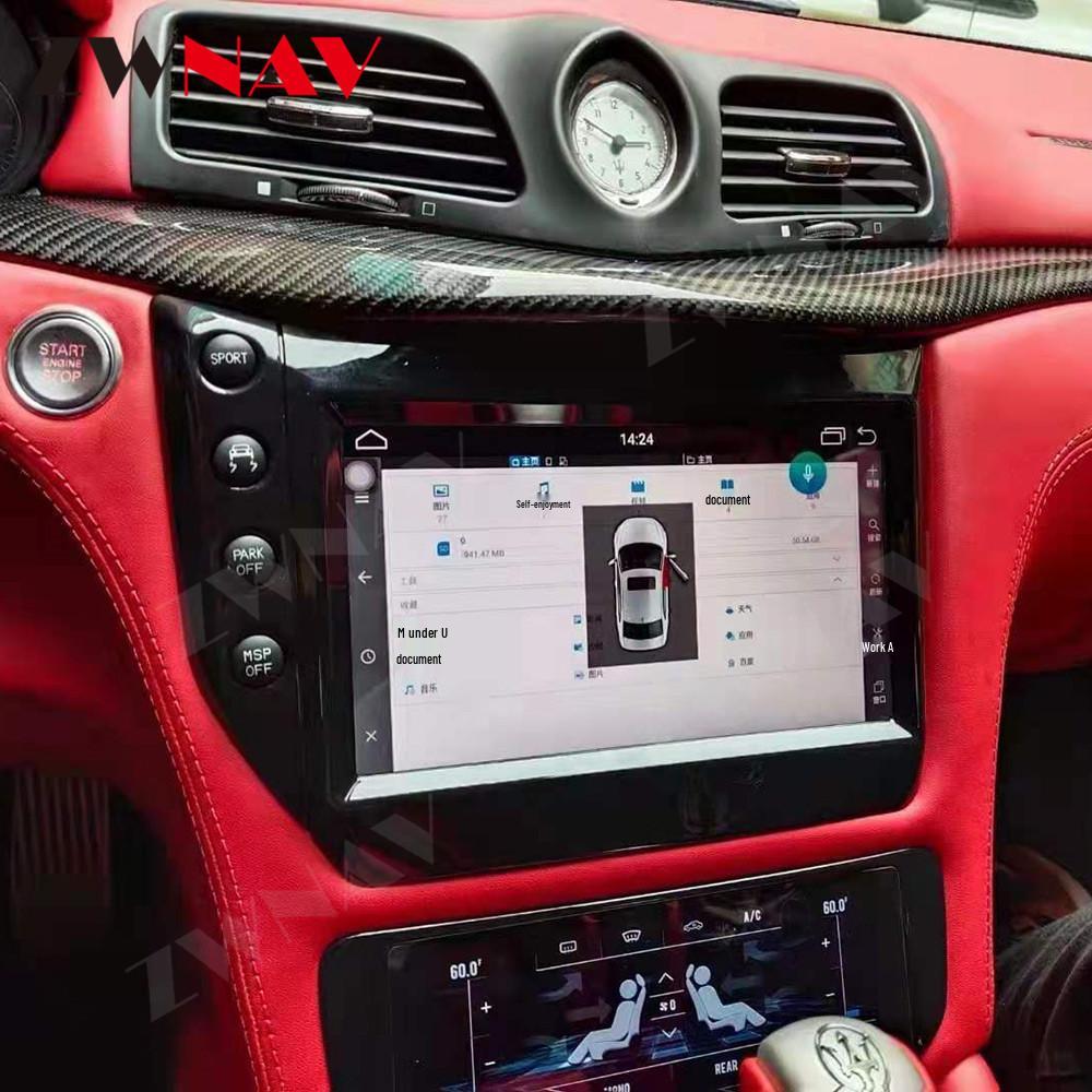 6+128 Maserati GT 8.4-inch Android Wireless CP Full Netcom Central Control Navigation System