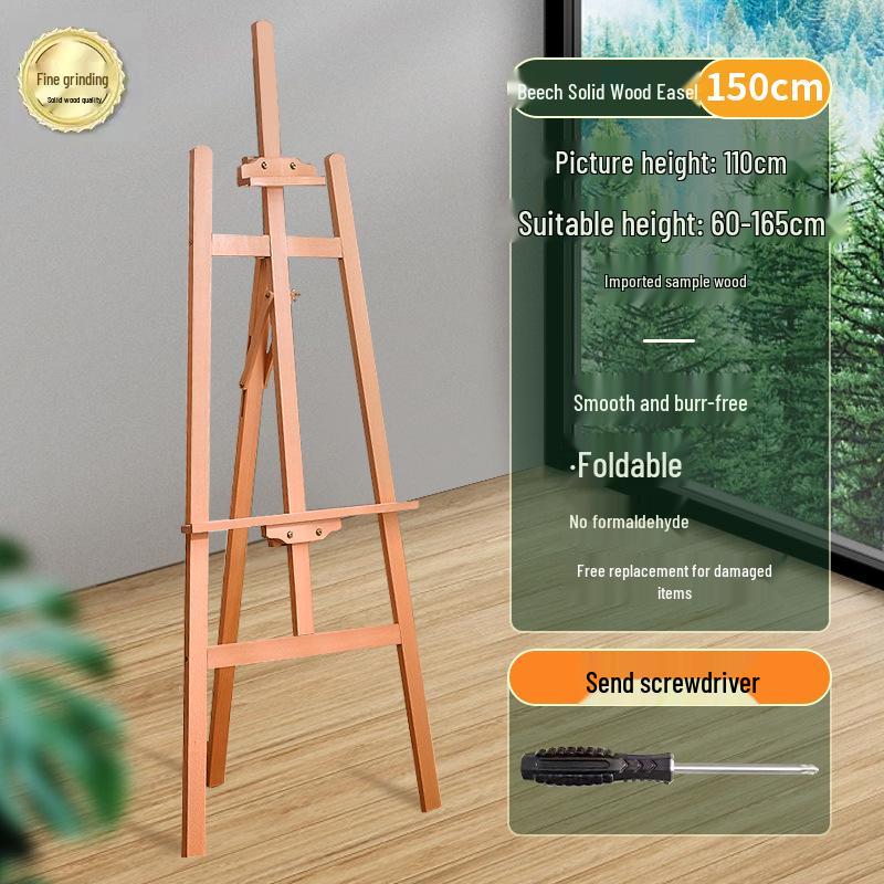 Складной деревянный штатив-мольберт для студентов-художников - Идеально подходит для набросков и масляной живописи