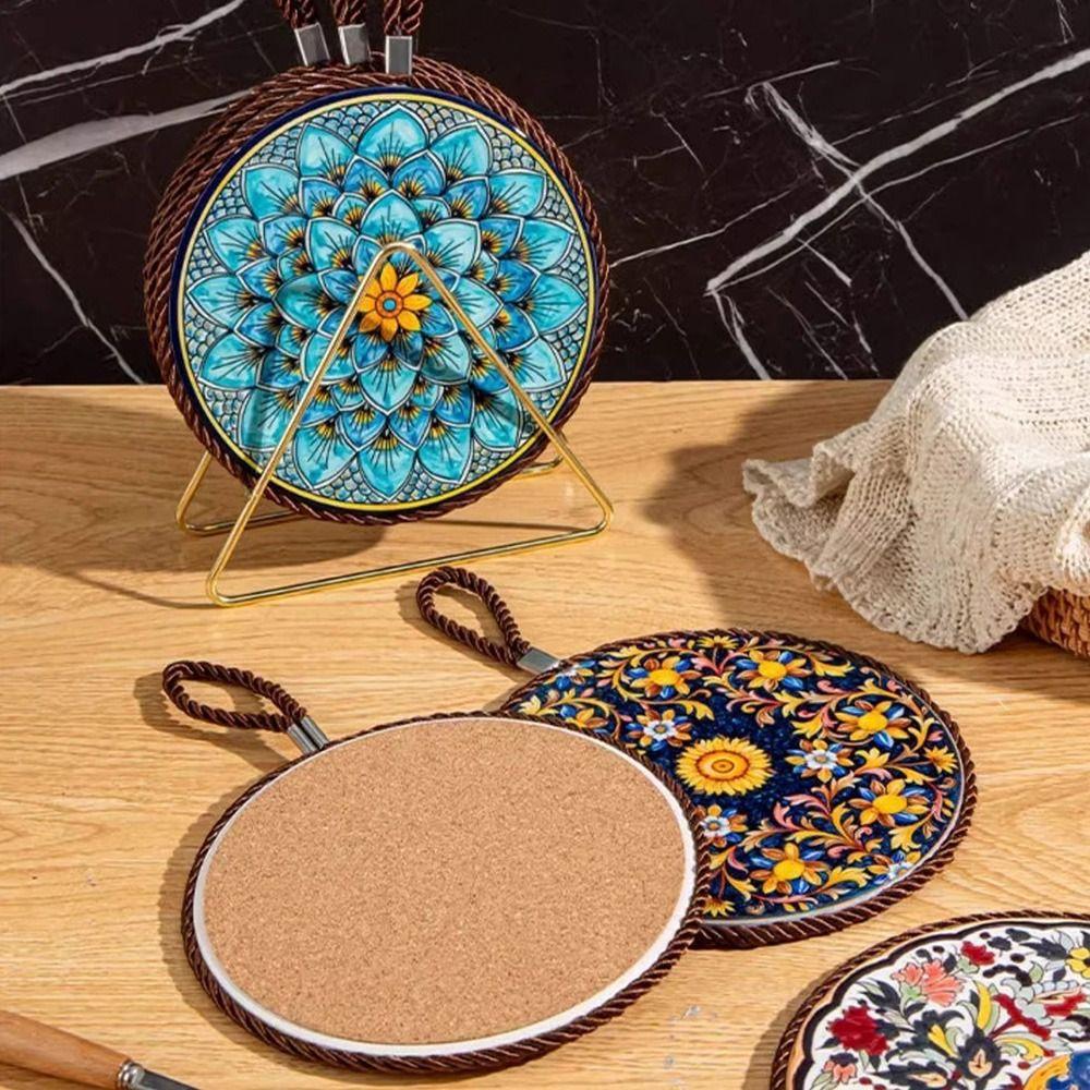 Круглая подставка для кофе, термостойкая, коврик для стола под кофейную чашку, полезная салфетка для стола