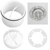 Shower Drain Hair Catcher and Dip Tube Set Practical Kitchen Water Sink Filter Multipurpose Bathroom Floor Drain Cover