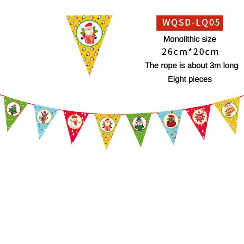 Рождественский баннер 2024 года Веселые рождественские украшения для дома Гирлянда Санта-Клаус Навидад для рождественского подарка Ноэль Декор Новый год 2025