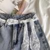 Sweet Gauze Waist Belt Y2k Dress Jeans Belt Ins Lace Waistband  Spicy Girls