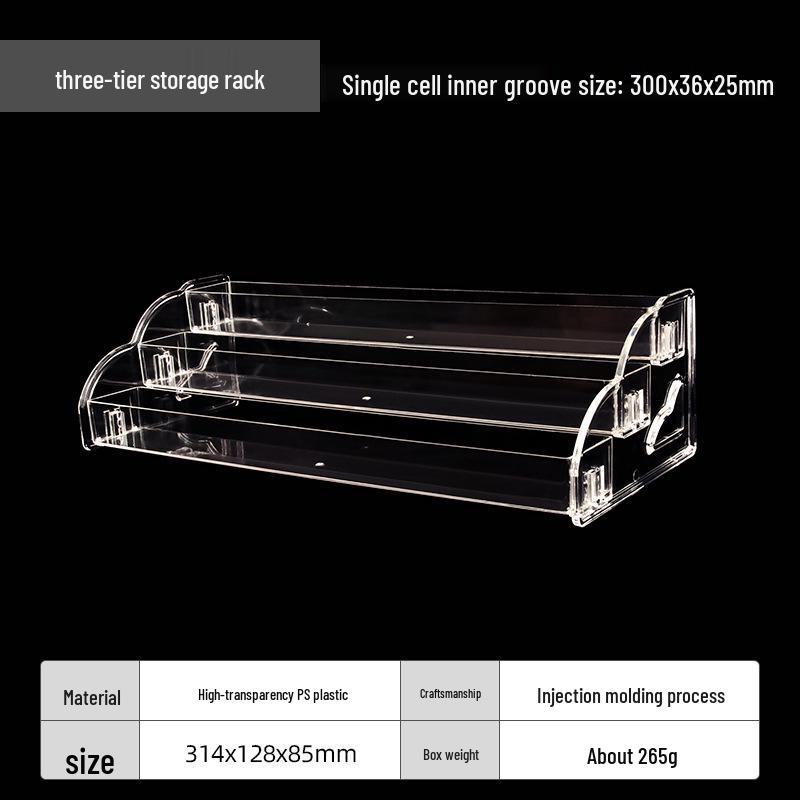 Многоярусная прозрачная подставка для лака для ногтей, губной помады и косметики