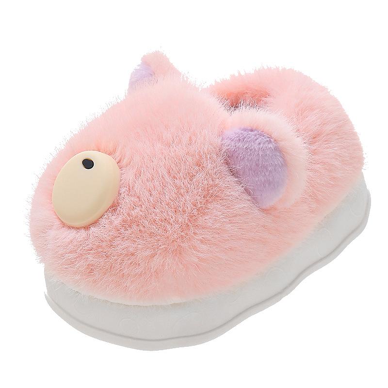Детская обувь Нескользящие Теплые Женские тапочки Милые Мультяшные Зимние Хлопковые Вставки Хлопковые тапочки Кроссовки для девочек Zapatos Niña