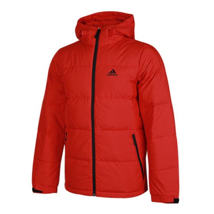 adidas Tsl Пуховик Спортивный Повседневный Удобный Теплый Пуховик Мужские Куртки Красный GF0062