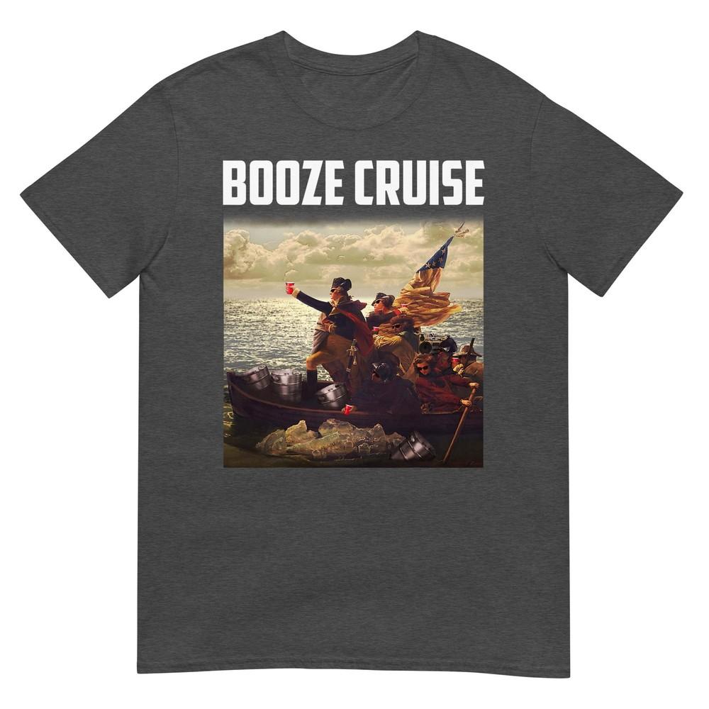 Political Party Booze Cruise Shades Red Cups Tshirt