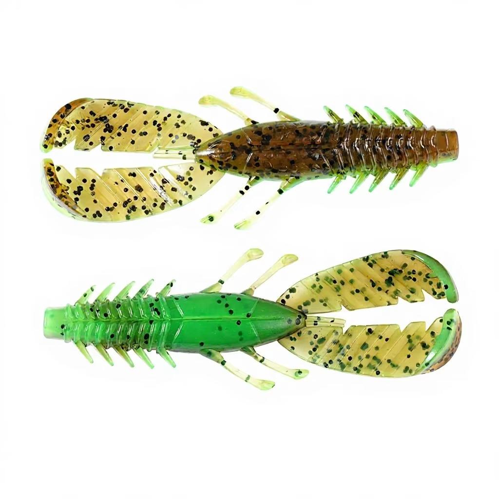 Factory Direct 75mm 3.7g Delicate Shrimp Soft Bait 8pcs Pack for Bass Carp Bottom Feeding Predator Fishing