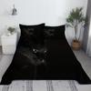 Lovely Cat Bed Sheet Set Animal Pets Bed Sheets And Pillowcase 3d Bedding Digital Printing Flat Sheet 100% Polyester Bedspread