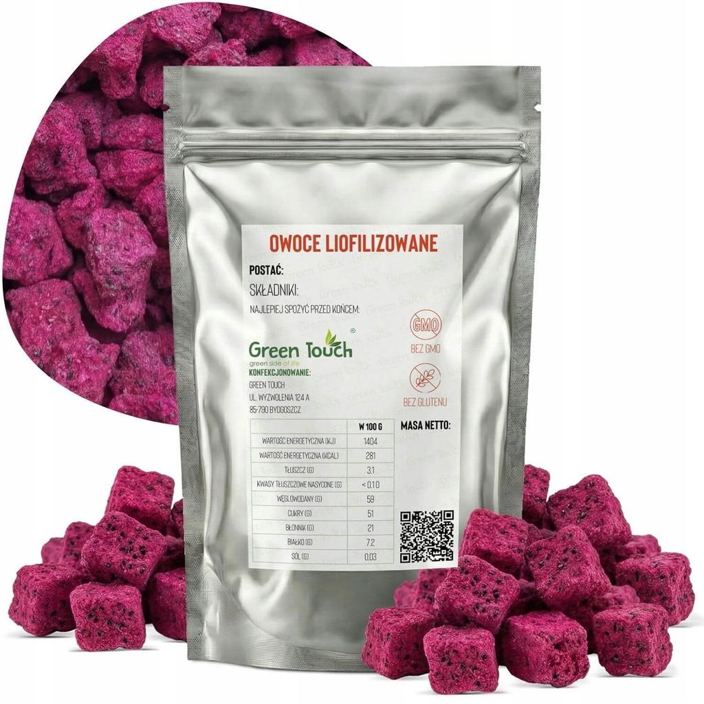 Smoczy Owoc Liofilizowany 100 G Kostki Dragon Fruit Pitaja Liofilizowana