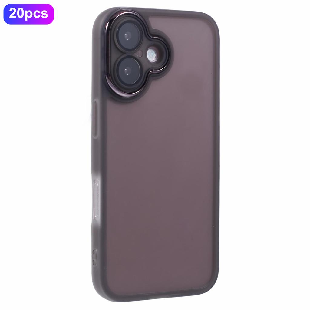 Bulk Purchasing 20Pcs For iPhone 16 Plus Case Electroplated Camera Frame TPU Phone Cover Precise Cutouts