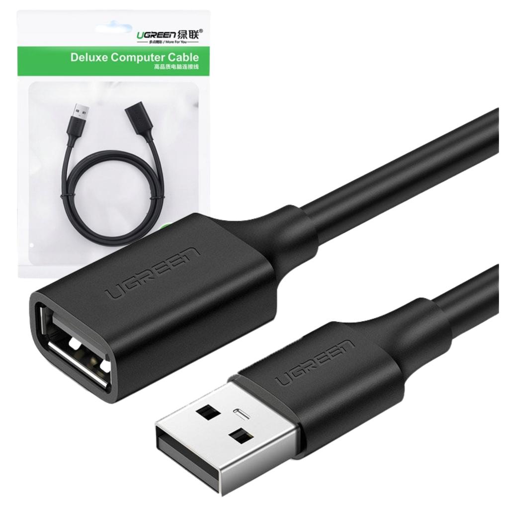Kabel Usb 2.0 Przedłużający Ugreen Us103, 1M (Czarny)