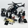 M-24 Black SWAT Helicopter Small Pellet Aircraft Military Doll Building Block Toy