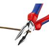 Клещи с длинными узкими губками KNIPEX с рукоятками из комфортного материала 185 мм 0822-185SB Красный
