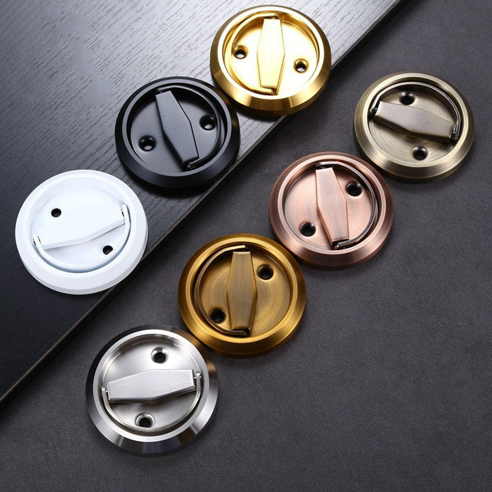 Stainless Steel Invisible Wardrobe Pulls Furniture Knob Cabinet Drawer Hidden Door Handle Lock