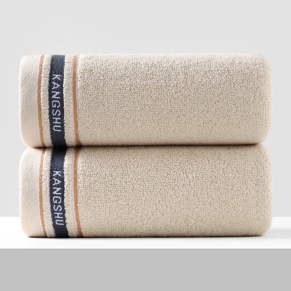 Гаоян Толстое Мягкое Водопоглощающее Полотенце из Чистого Хлопка, Однотонное, Взрослая Салфетка для Лица