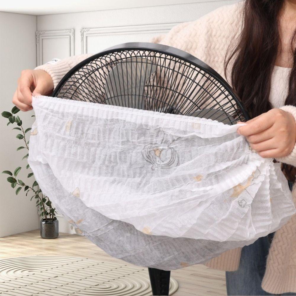 10Pcs Round Head Dustproof Cover Reusable Elastic Dust Covers Durable Electric Fan Cover