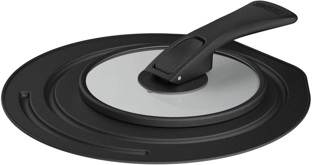 Thermos Складная подставка-подставка для крышки сковороды, совместимая с черной кастрюлей/сковородой BK 18/20 см KLG-001