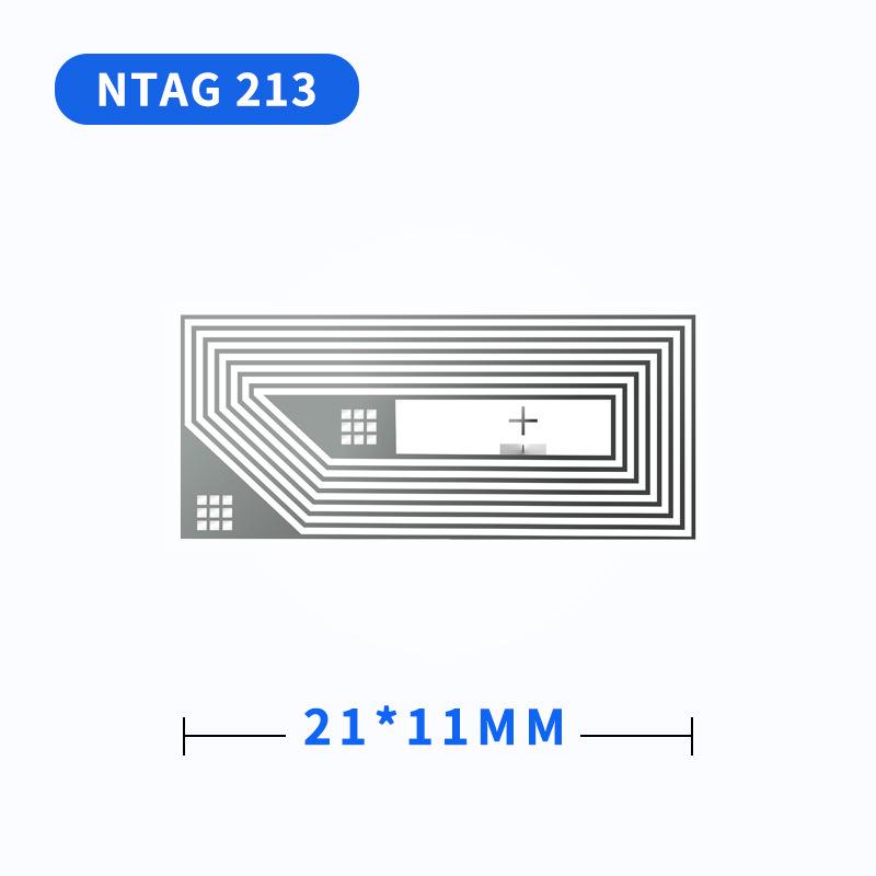 Прозрачная RFID-наклейка-метка с чипом NFC Tag213 и 215