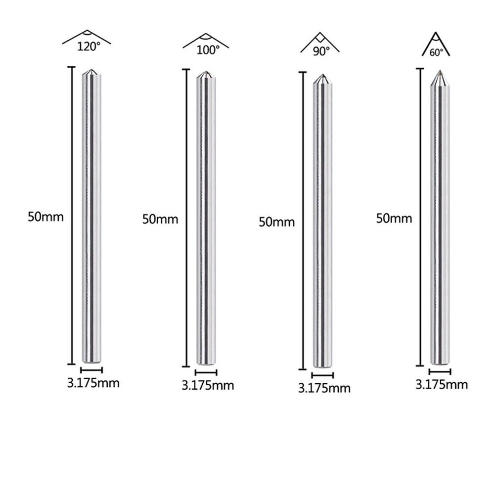 3,175 мм Гравировальный Бит Резьба Фрезерный ЧПУ Алмазная Точка